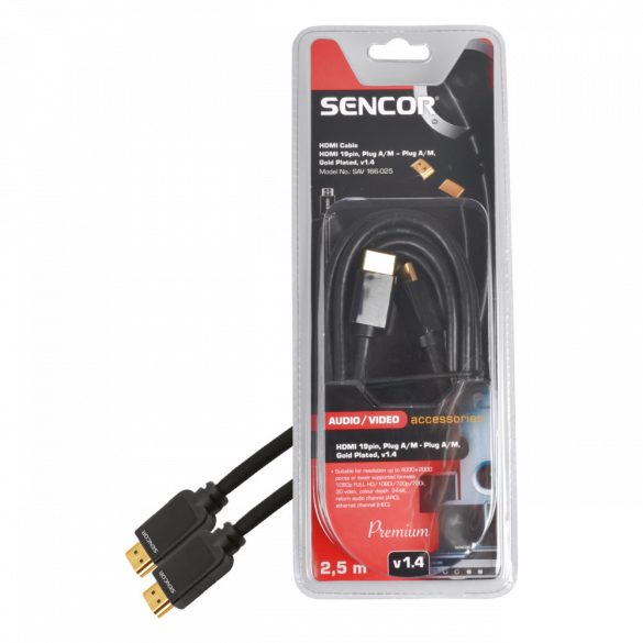 Sencor SAV166-025 HDMI 2.5M HDMI kábel