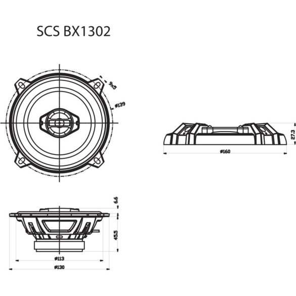 Sencor SCSBX1302 autóhangszóró