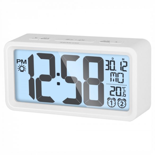 Sencor SDC2800W digitális ébresztőóra hőmérővel