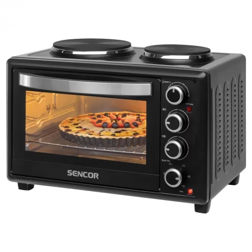 Sencor SEO2828BK Elektromos sütő 2 db főzőlappal