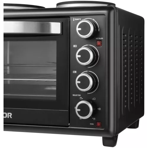 Sencor SEO2828BK Elektromos sütő 2 db főzőlappal