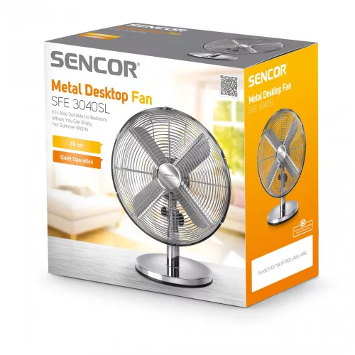 Sencor SFE 3040SL fém asztali ventilátor