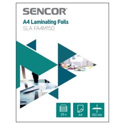 Sencor SLA FA4M150 lamináló fólia a4 2x75 micron 25 db