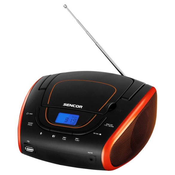 Sencor SPT1600BOR Hordozható FM rádió CD lejátszóval