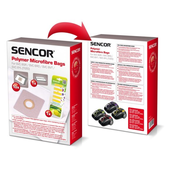 Sencor SVC8 Mikroszálas porzsák + illatosító rúd