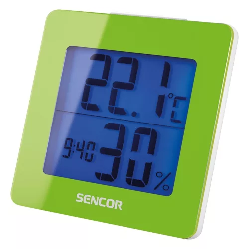 Sencor SWS1500GN Időjárás állomás ébresztővel - zöld