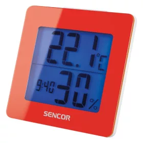 Sencor SWS1500RD Időjárás állomás ébresztővel - piros