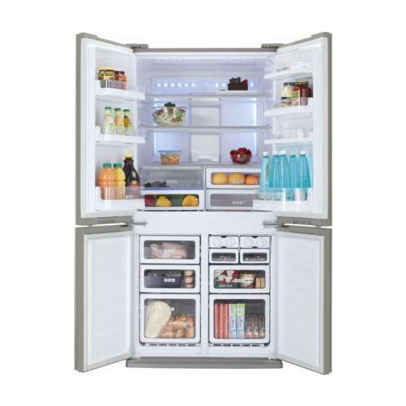 Sharp SJFP810VST Alulfagyasztós 4 ajtós hűtőszekrény