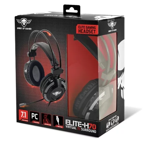Spirit of Gamer ELITE-H70 fejhallgató - fekete