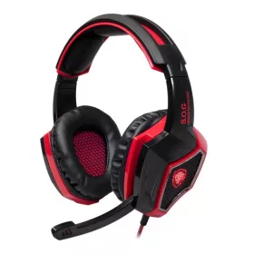 Spirit of Gamer XPERT-H100 fejhallgató - piros