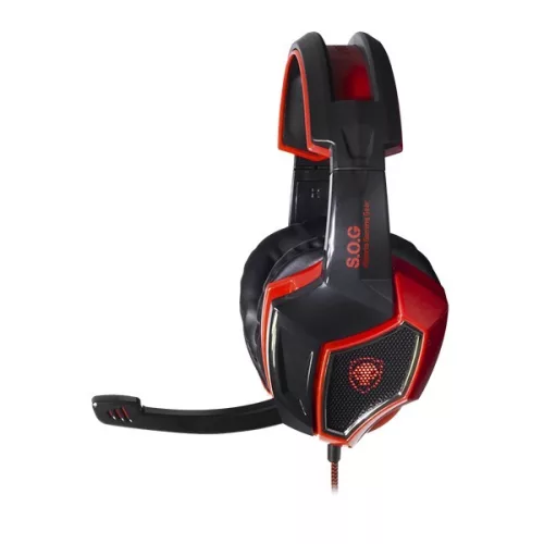 Spirit of Gamer XPERT-H100 fejhallgató - piros