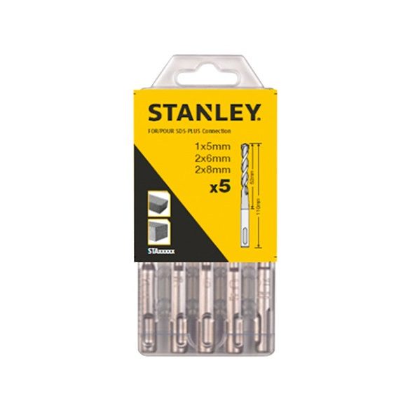 Stanley STA54372-XJ 5 db-os sds+ szett