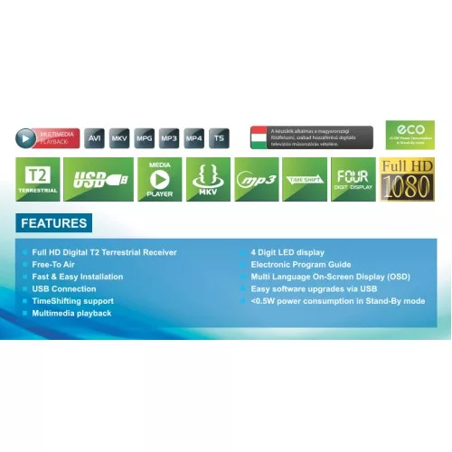 Synaps T33 DVB-T / DVB-T2 vevő