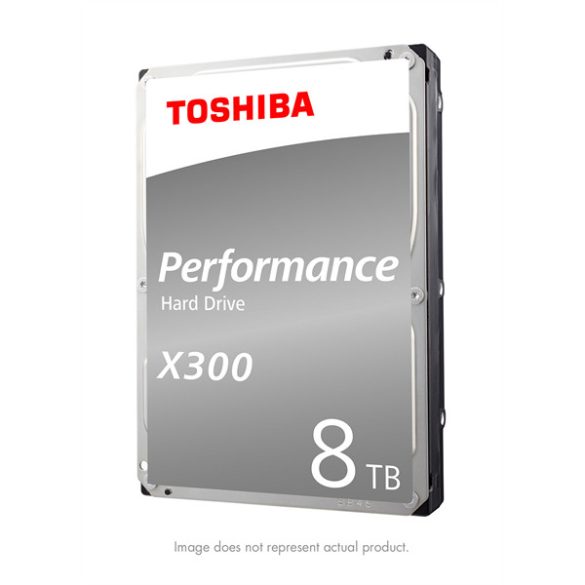 TOSHIBA HDWR480EZSTA toshiba belső hdd 3.5" - x300 high-performance 8tb (retail; asztali munkaállomások, médiaközpontok; 256mb / 7200rpm)