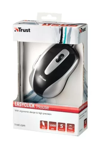 Trust 16535 Vezetékes optikai egér-fekete