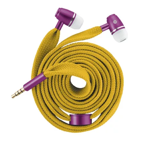 Trust 19281 Cipőfűző stílusú fülhallgató-sárga