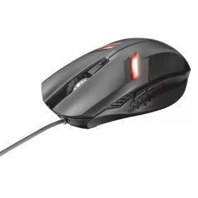   TRUST 21512 trust egér gamer - ziva gaming (optikai érzékelő; 800-2000dpi; led fény; 6 gomb; szürke)
