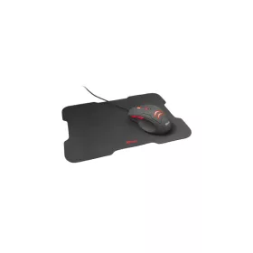   TRUST 21963 trust egér gamer - ziva gaming + mousepad (optikai érzékelő; 1000-3000dpi; led fény; 6 gomb; fekete)