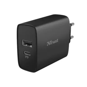   TRUST 23558 trust telefon töltő - qmax 30w ultra-fast (1port 12w usb + 18/30w usb-c; fekete; hálózati csatlakozó)