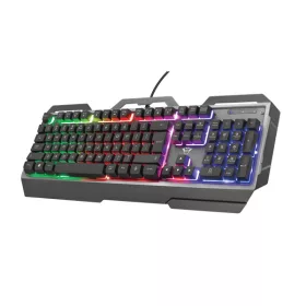   TRUST 24345 trust billentyűzet gamer - gxt 856 torac (rgb led háttérvilágítás; usb; fekete; magyar)