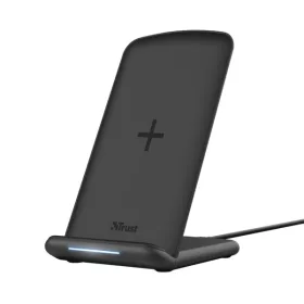   TRUST 23590 trust telefon töltő vezeték nélküli - primo10 fast-charging stand (10w; fekete; qi szabvány)