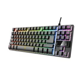   TRUST 24292 trust billentyűzet gamer - gxt 833 thado (rgb led háttérvilágítás; tkl méret; usb; fekete; magyar)