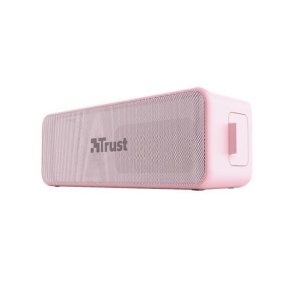 TRUST 23829 trust hangszóró bluetooth - zowy max rózsaszín (10w rms; akku; 14 óra üzemidő; 3,5mm audio; microsd; mikrofon, usb-c)