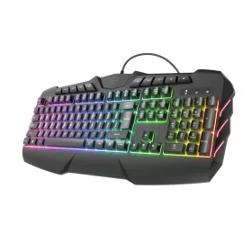   TRUST 24298 trust billentyűzet gamer - gxt 881 odyss semi-mechanical (rgb led háttérvilágítás; usb; fekete; magyar)