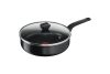 Tefal B5673253 pároló serpenyő fedővel 24cm simply clean red