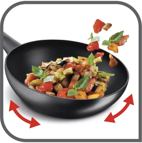 Tefal D5221983 serpenyő wok 28cm resist intense