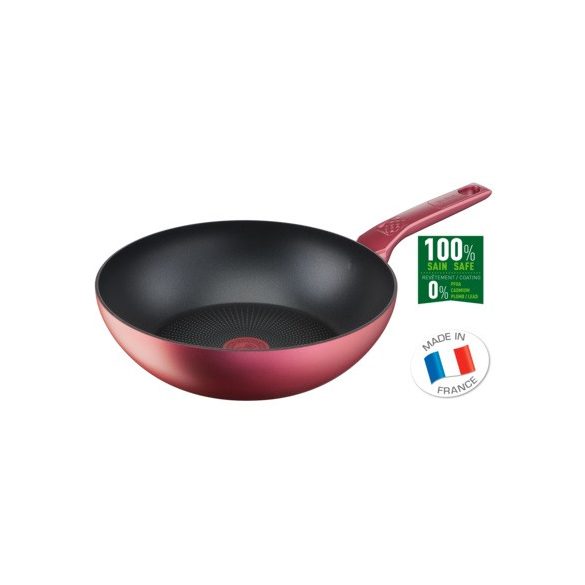 Tefal G2731972 serpenyő wok 28cm daily chef red