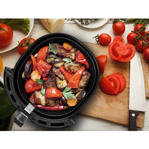 Tesla Q50XL FEKETE forrólevegős sütő