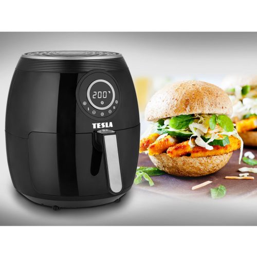 Tesla Q50XL FEKETE forrólevegős sütő