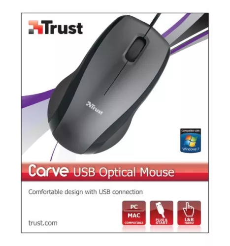 Trust 15862 USB optikai egér fekete