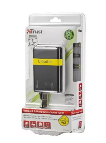 Trust 18463 100W univerzális notebook, iPad töltő-fekete
