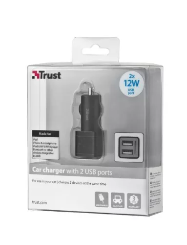 Trust 19171 Univerzális kettős USB autós töltő