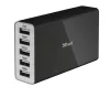 Trust 20014 Hálózati töltő 5 USB port-fekete