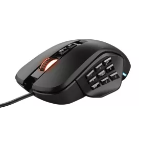  Trust Egér Gamer - GXT 970 Morfix (Optikai érzékelő; 14 gomb; 200-10.000DPI; Programozható; Állítható RGB világítás)