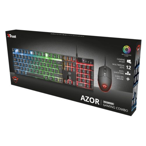 Trust Billentyűzet + egér kit Veza GXT 838 Azor Gaming Combo - magyar (23473)