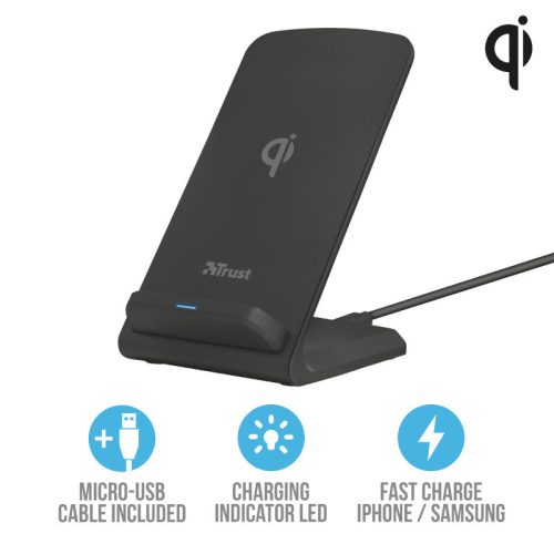 Trust Expo10 vezeték nélküli telefon töltő (23069)
