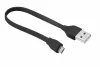 Trust 20139 Flat Micro-USB kábel 20cm fekete