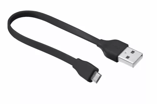 Trust 20139 Flat Micro-USB kábel 20cm fekete