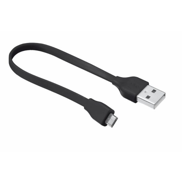 Trust 20139 Flat Micro-USB kábel 20cm fekete