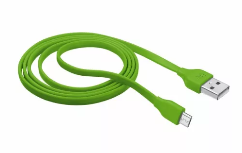 Trust 20138 Flat Micro-USB kábel 1m lime