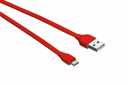 Trust 20137 Flat Micro-USB kábel 1m piros