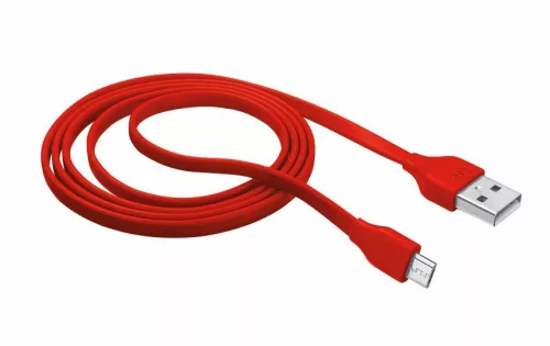 Trust 20137 Flat Micro-USB kábel 1m piros