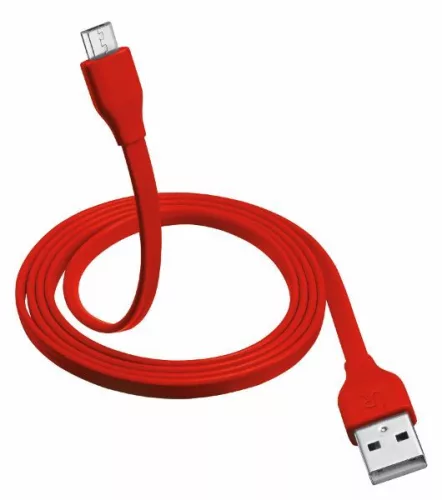 Trust 20137 Flat Micro-USB kábel 1m piros