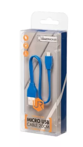 Trust 20140 Flat Micro-USB kábel 20cm kék