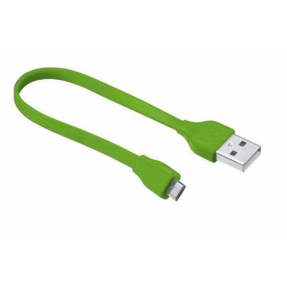 Trust 20142 Flat Micro-USB kábel 20cm lime