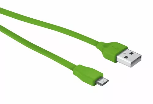 Trust 20142 Flat Micro-USB kábel 20cm lime